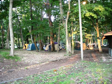 052森の中のテント